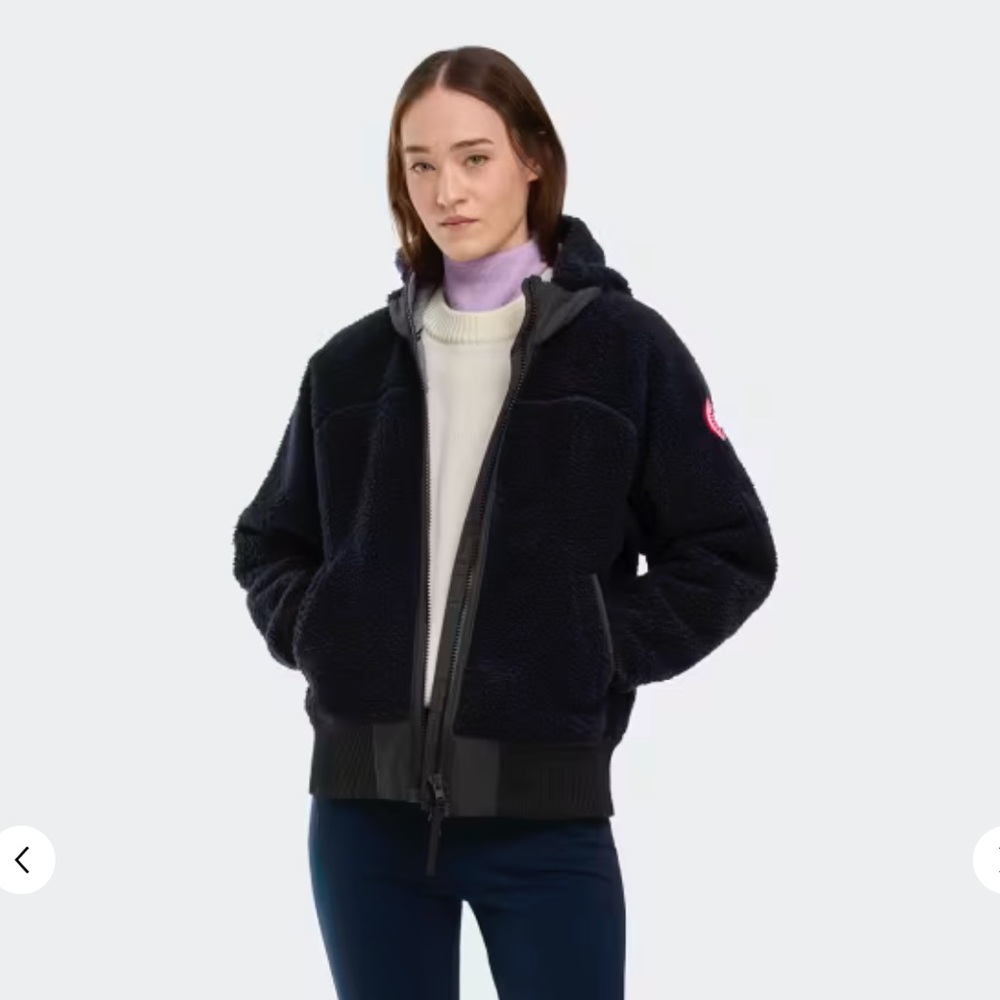 Canada Goose Simcoe Oversized Hoodie High Pile Fleece Navy Medium